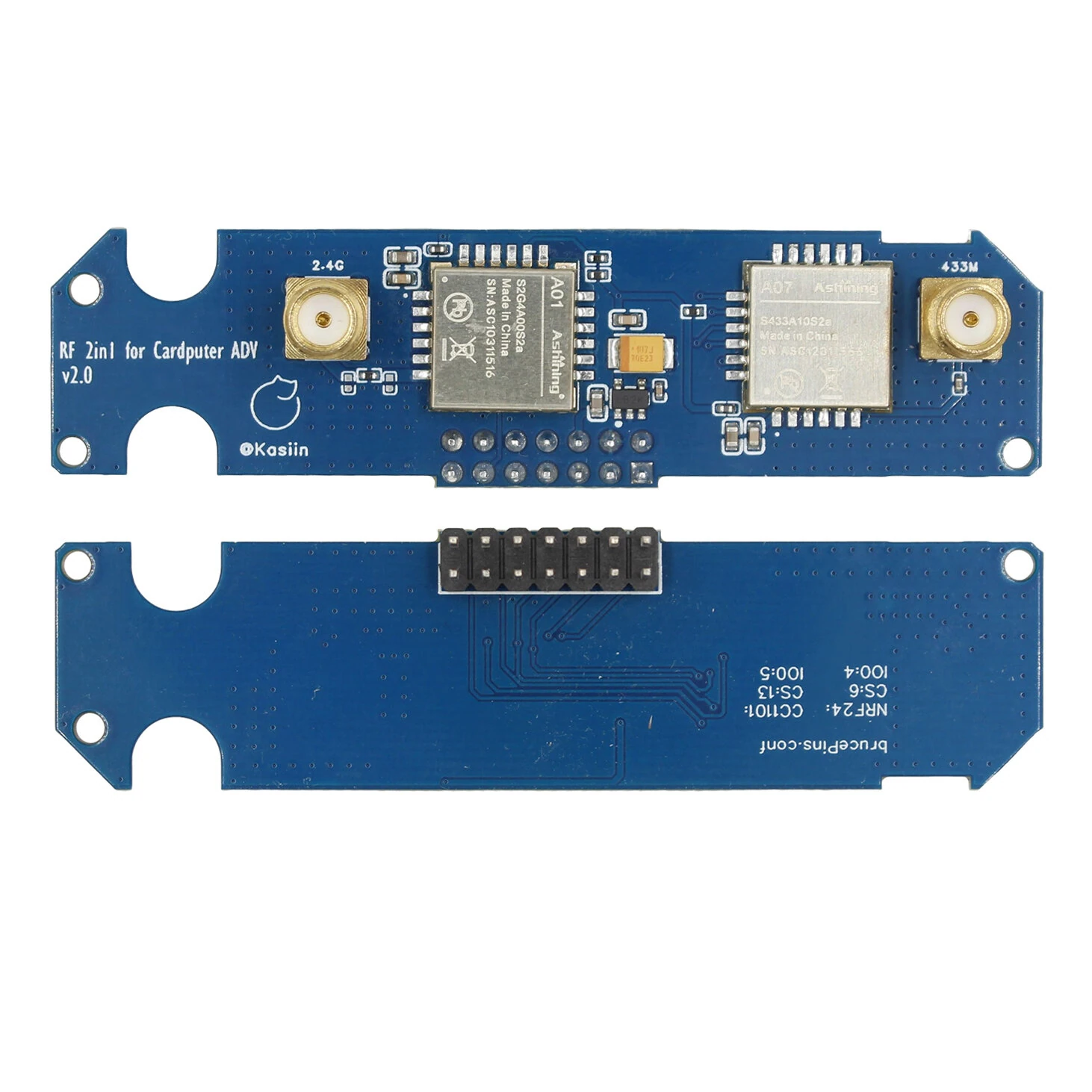 M5Stack Cardputer ADV Dual RF Module CC1101 NRF24 SubGHz 24GHz Wireless Signal Transceiver Compatible with Bruce Firmware — view 3
