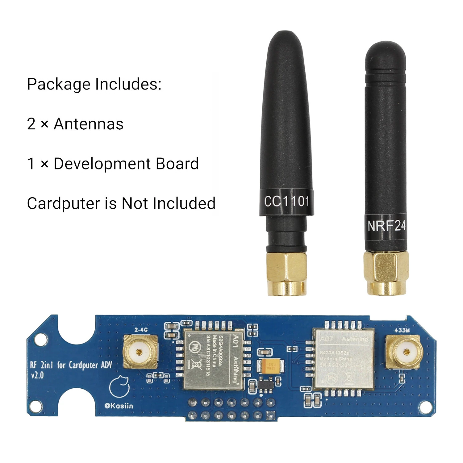 M5Stack Cardputer ADV Dual RF Module CC1101 NRF24 SubGHz 24GHz Wireless Signal Transceiver Compatible with Bruce Firmware — view 4