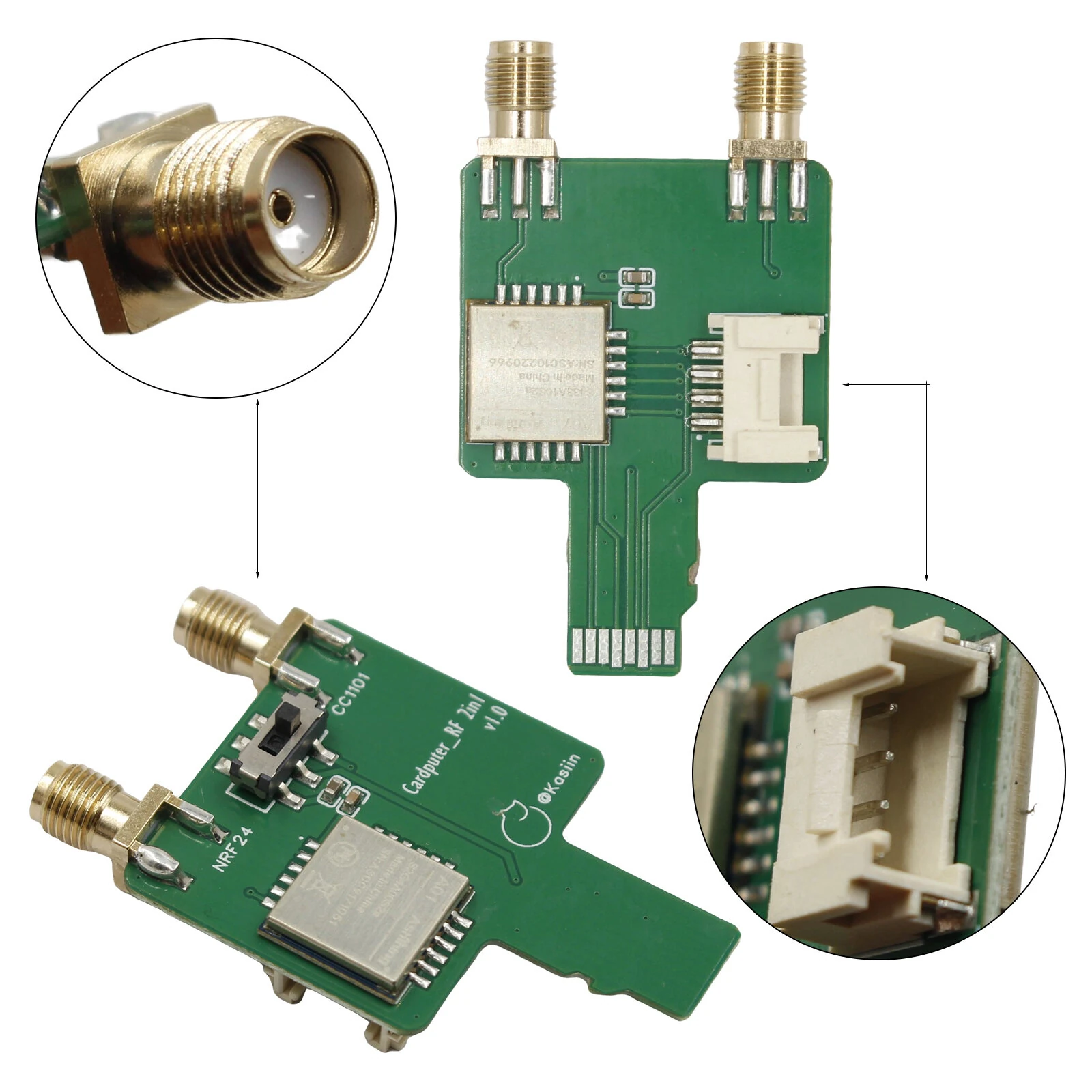 M5Stack Cardputer CC1101 433MHz RFNRF24 RF Module Dual Wireless Communication 2.4GHz Grove Interface Compatible Bruce Firmware High Signal Stability — view 4