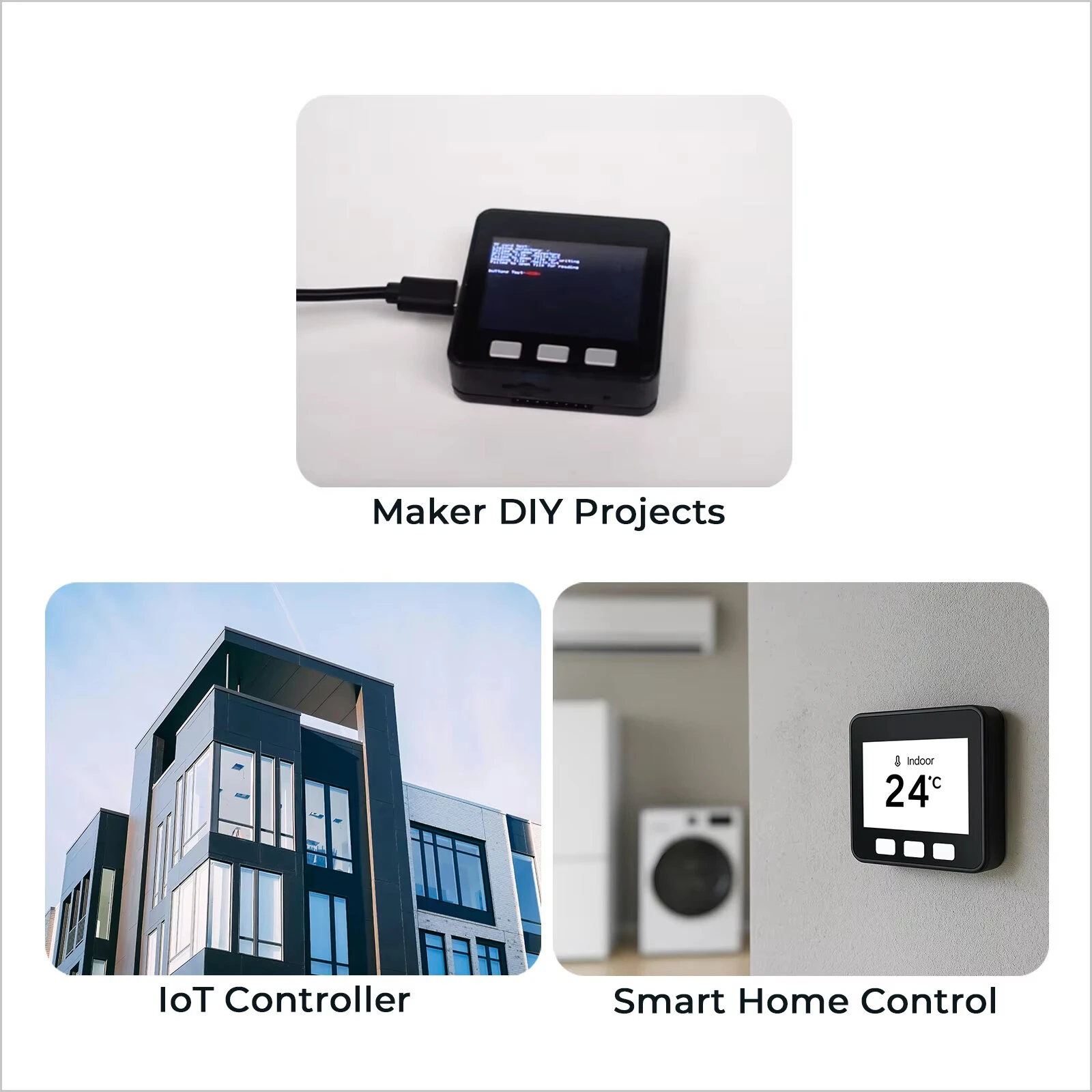 M5Stack ESP32 Basic Core IoT Development Kit V2.7 Dual Core 16MB Flash WiFi GPIO Type-C I2C Bright IPS LCD Screen — view 4