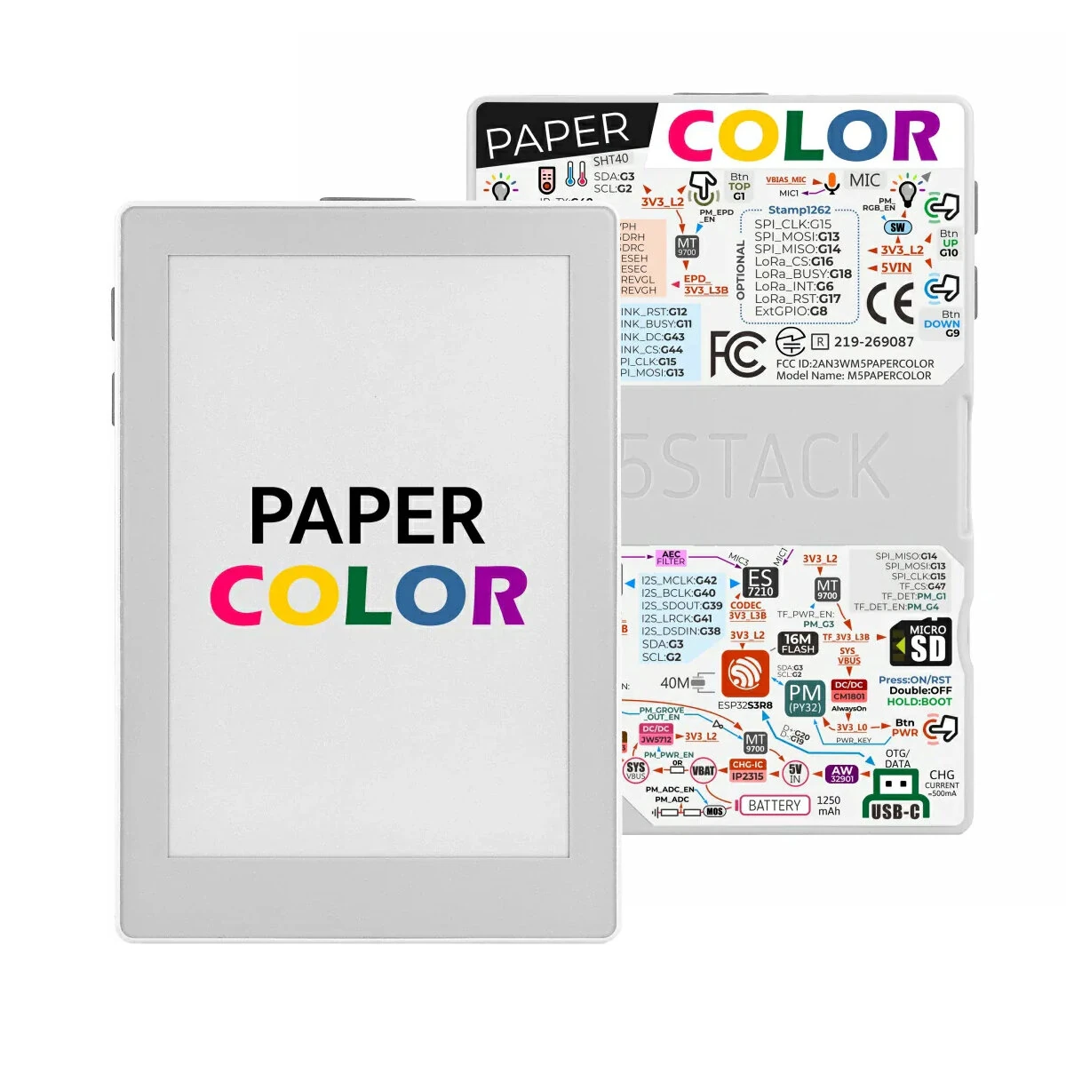 M5Stack M5Paper Color E-Paper Development Board ESP32S3 400x600 4 Inch SPECTRA 6 E-Ink Display Low Power WIFI IoT Development Module — view 11