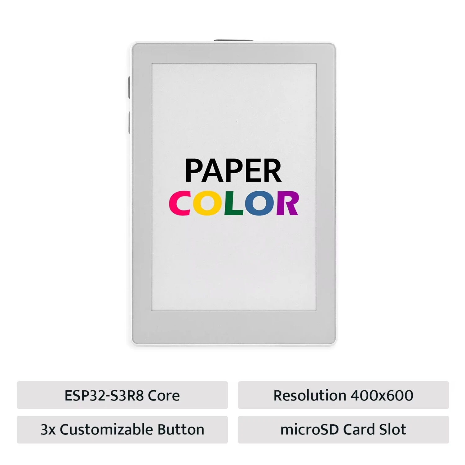 M5Stack M5Paper Color E-Paper Development Board ESP32S3 400x600 4 Inch SPECTRA 6 E-Ink Display Low Power WIFI IoT Development Module — view 4