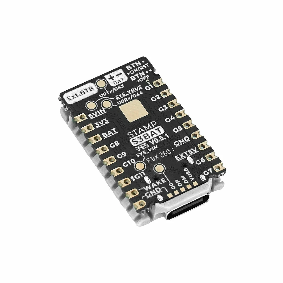 M5Stack M5StampS3 BAT Module with Battery Connector ESP32-S3-PICO-1-N8R8 8MB Flash PSRAM 2.4GHz Wi-Fi RGB LED IoT Development Board — view 2