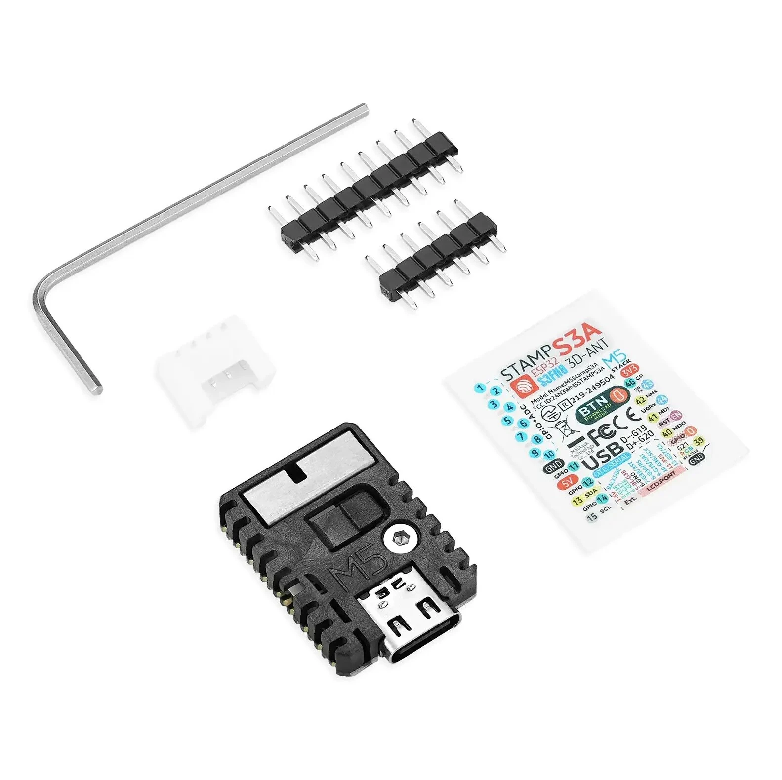 M5Stack M5stampS3A based ESP32-S3FN8 embedded Module Programmable Development Board — image 1
