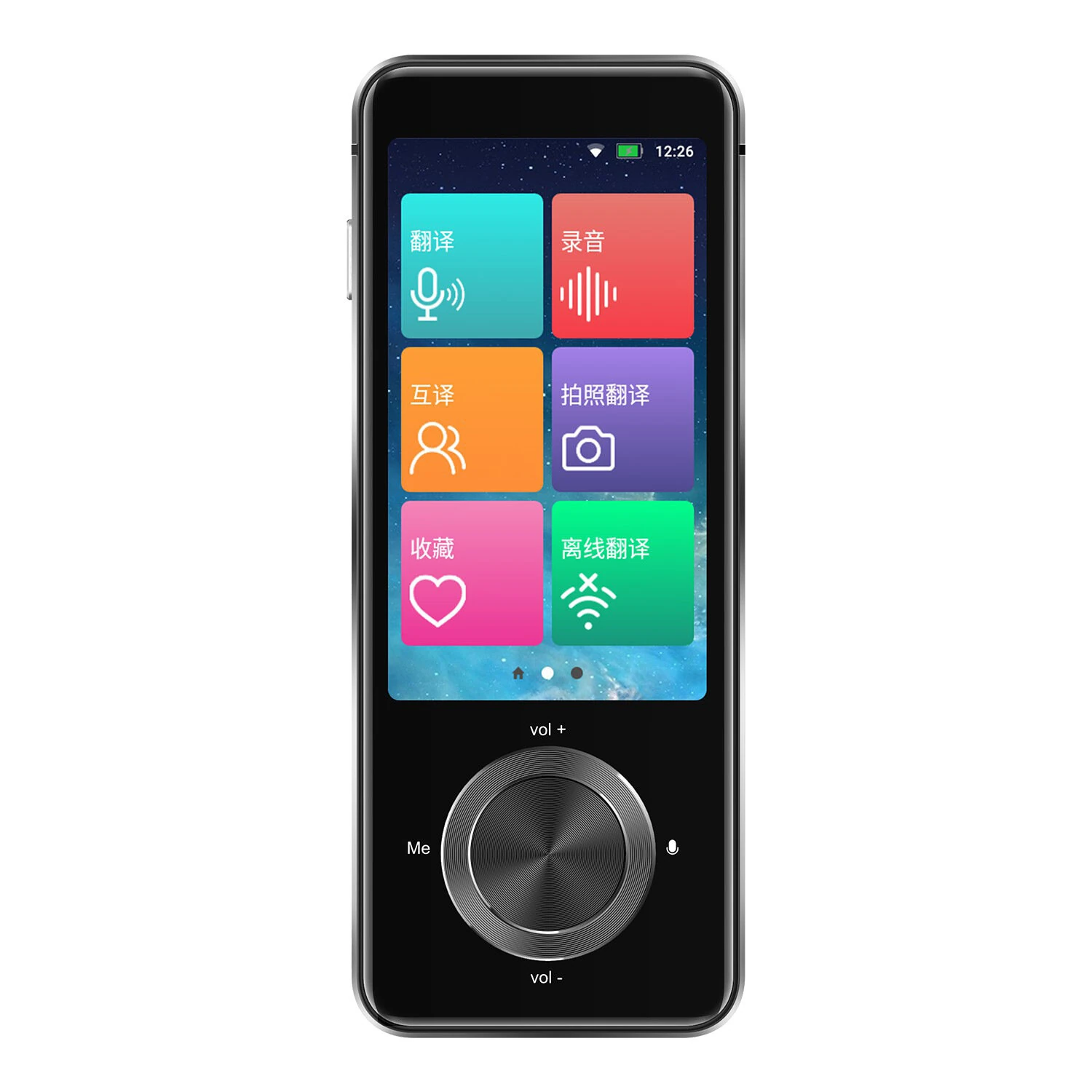 M9 Smart Audio Translator with 3-Inch Screen 137 Online Languages 16 Offline Languages Photo Translation WiFi Hotspot Two Way Conversation Real Time Voice Interpreter — image 1