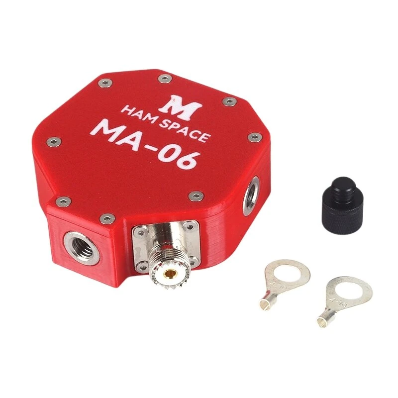 MA-06 Shortwave Antenna Base 100W High Power Built-In 1:1 Balun 3D-Printed ABS Portable Positive Vertical Horizontal Antenna Bracket for Outdoor Use — view 3