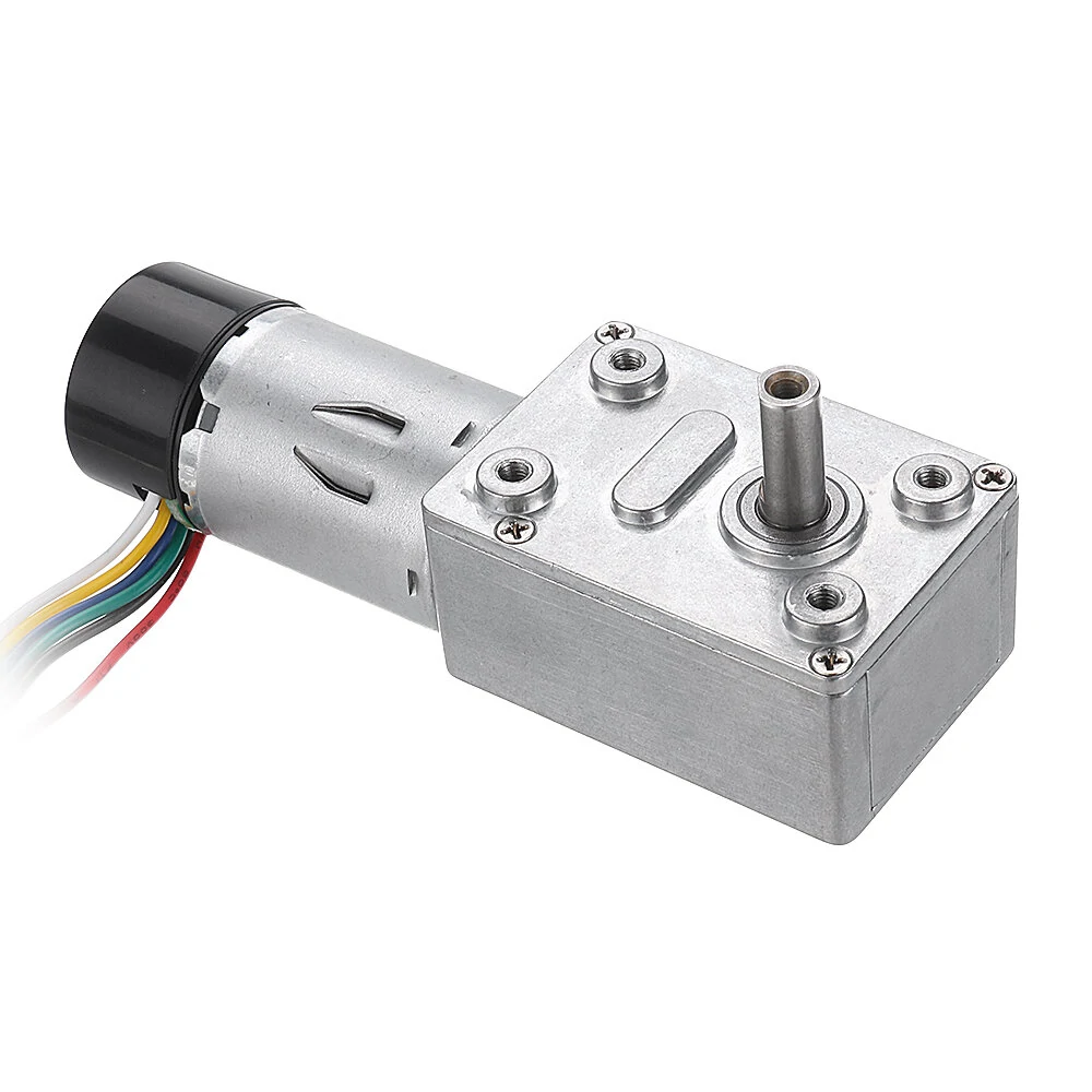 Machifit JGY-370 DC 12V Motor Reduction Gear Turbine Worm Self-locking Encoder Signal Feedback Motor — Machifit