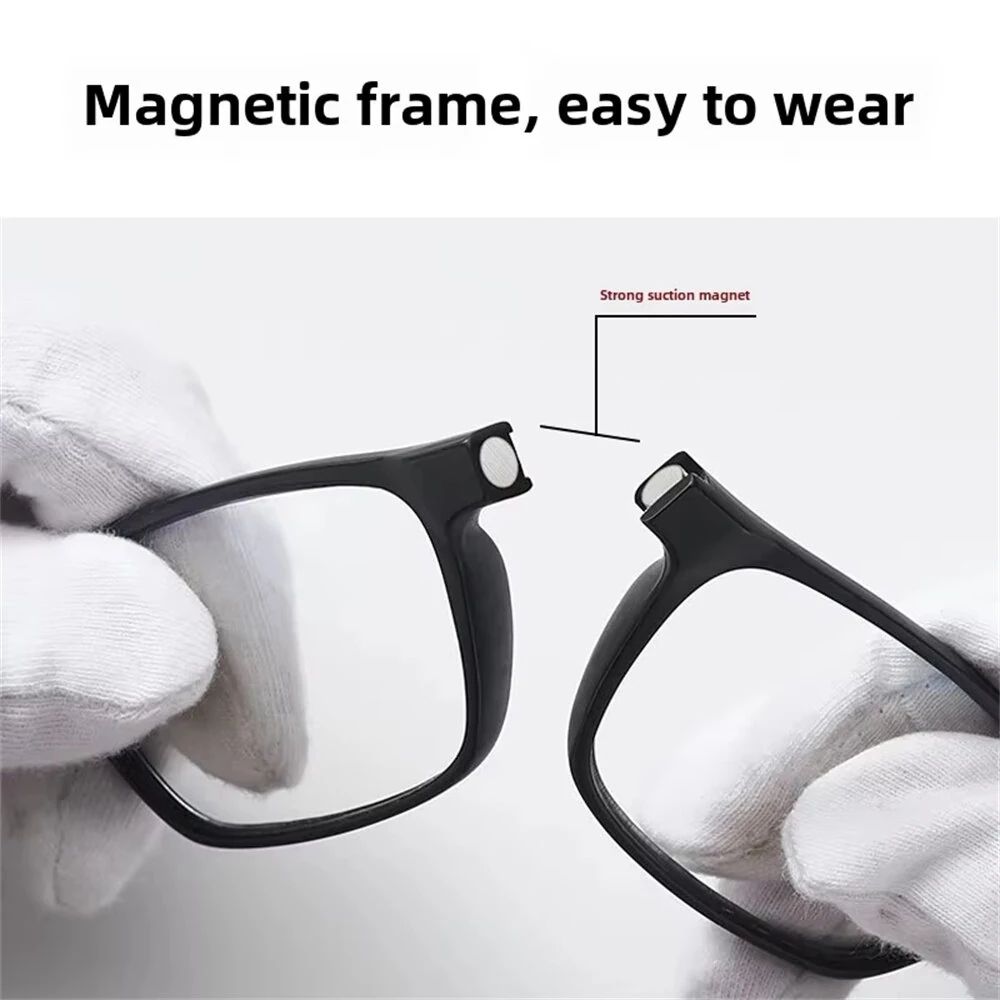 Magnetic Neck-hanging Foldable Reading Glasses, Anti-Blue Light High-definition Reading Glasses, Ultra-light Portable Hyperopia Glasses — view 5