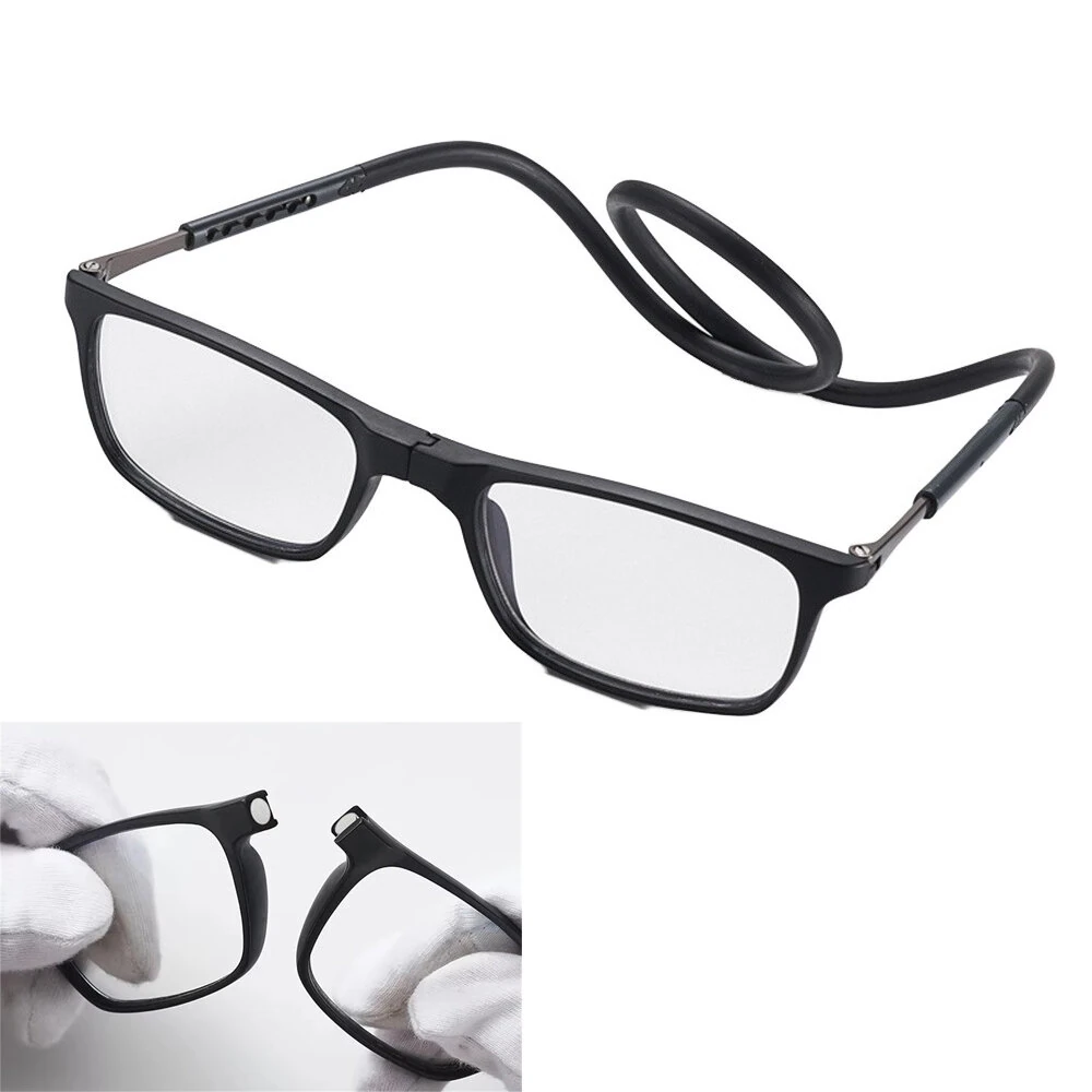 Magnetic Neck-hanging Foldable Reading Glasses, Anti-Blue Light High-definition Reading Glasses, Ultra-light Portable Hyperopia Glasses — view 7