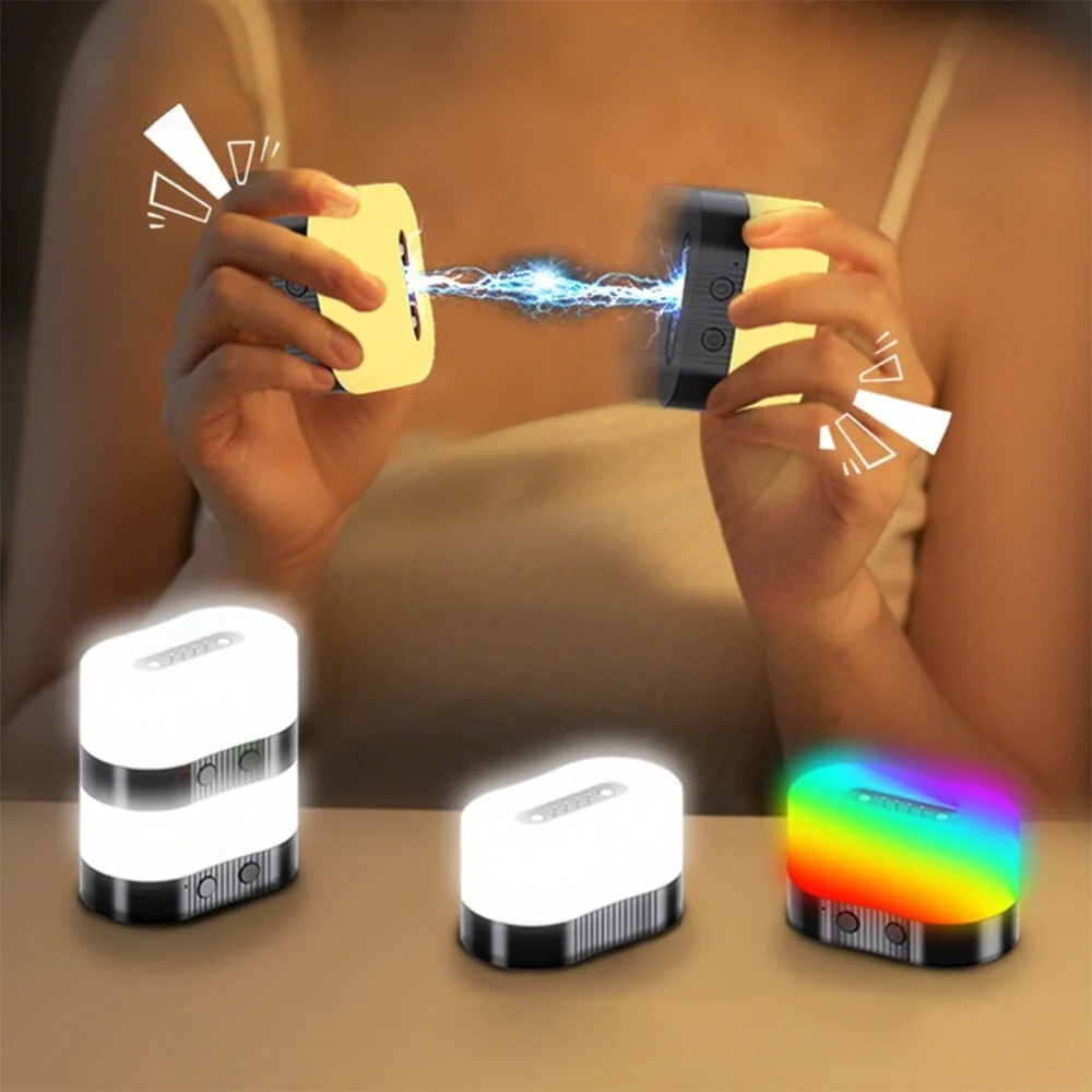 Magnetic RGB Atmosphere Light Portable 300mAh Rechargeable Adjustable Brightness LED Night Lamp — view 8