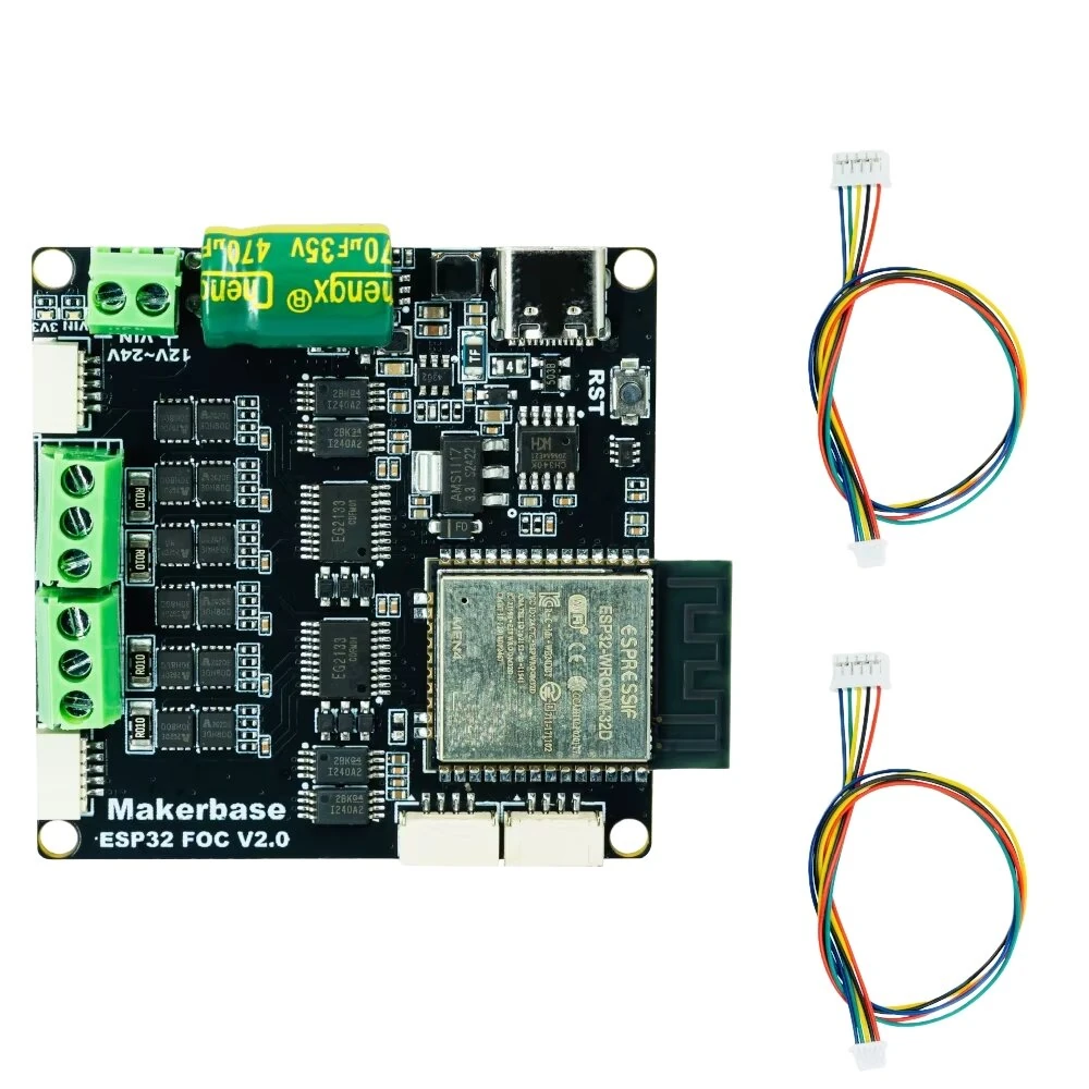 MakerbaseMKS ESP32 FOC Brushless Motor Driver Board Dual-Channel Current Loop Open Source Wireless Controller Module — view 2