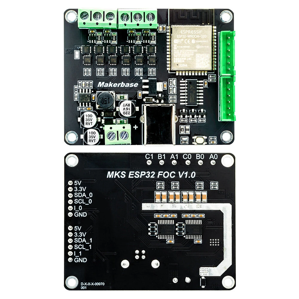 MakerbaseMKS ESP32 FOC Brushless Motor Driver Board Dual-Channel Current Loop Open Source Wireless Controller Module — view 6