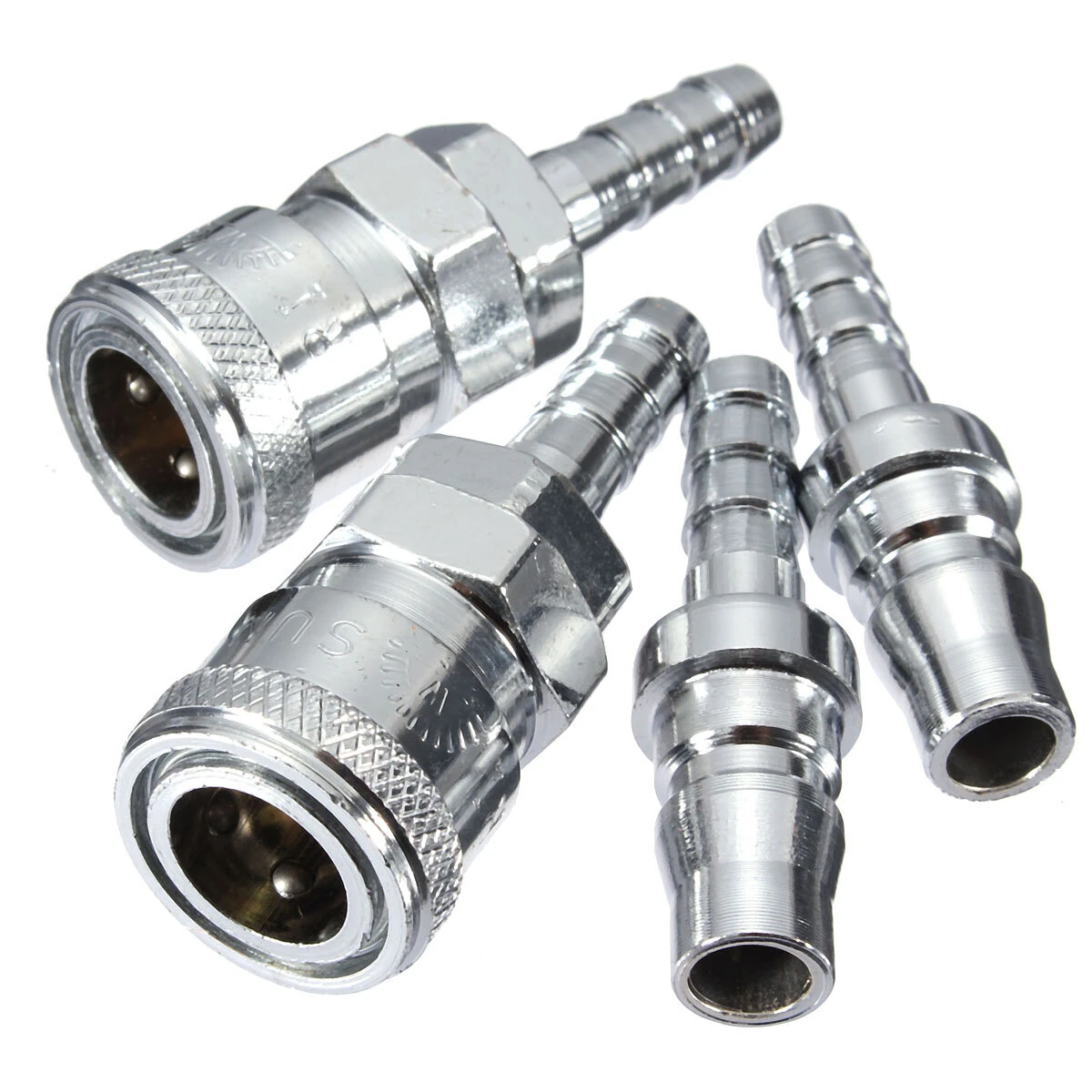 Male Female 8mm Gas Hose Copper Nozzle Quick Release Connector Caravan BBQ SH+PH — view 2