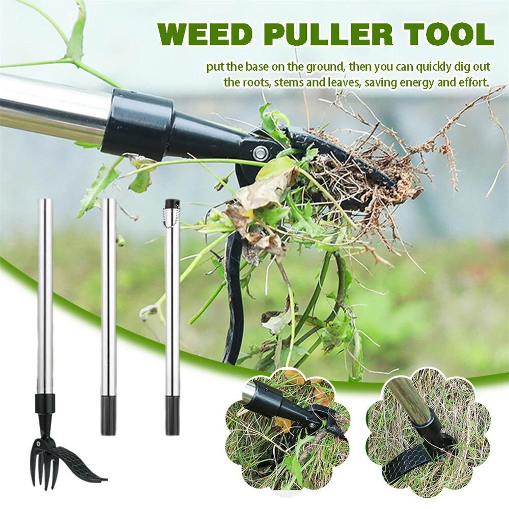 Manual Vertical Weeding Digging Grass Shovel Standing Weeding Puller Metal Weed Puller Head Garden Lawn Root Remover Weeder — view 4