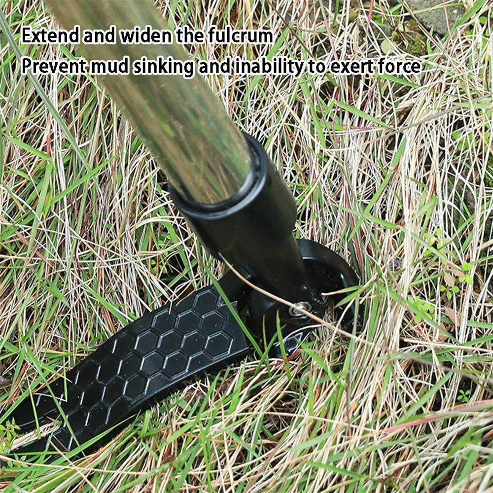 Manual Vertical Weeding Digging Grass Shovel Standing Weeding Puller Metal Weed Puller Head Garden Lawn Root Remover Weeder — view 5
