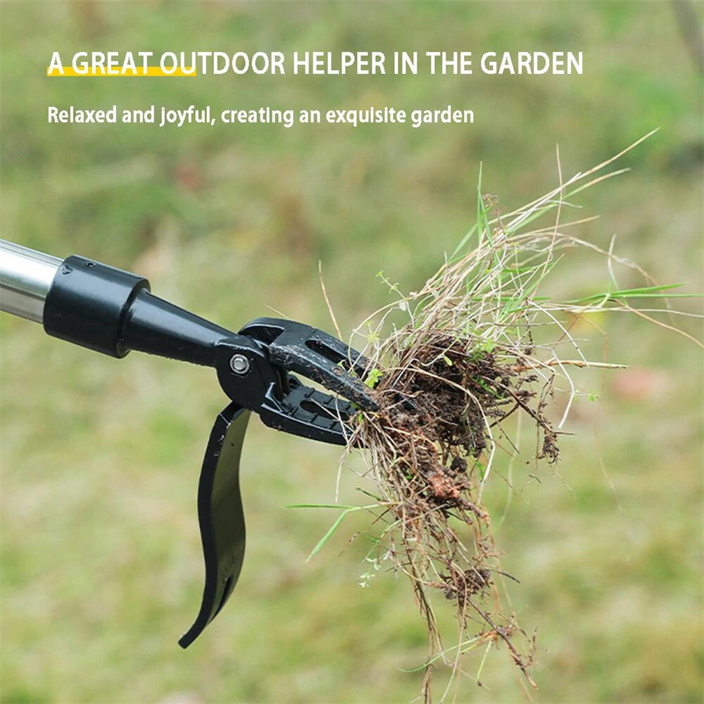 Manual Vertical Weeding Digging Grass Shovel Standing Weeding Puller Metal Weed Puller Head Garden Lawn Root Remover Weeder — view 7