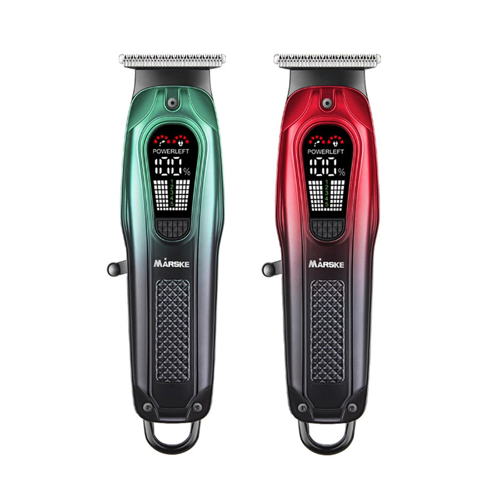 MARSKE MS-5067 Professional Hair Clipper 1800mAh Rechargeable Battery LED Display Stainless Steel Round Blade USB Charging — image 1