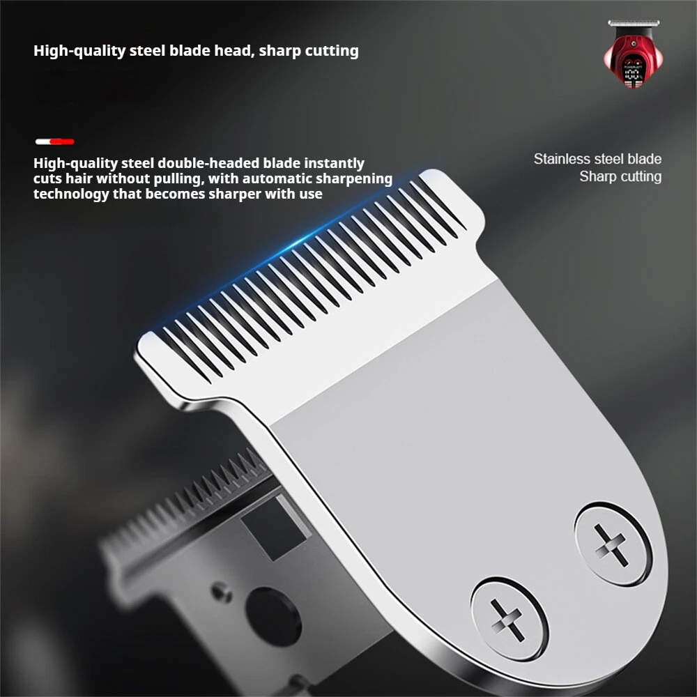 MARSKE MS-5067 Professional Hair Clipper 1800mAh Rechargeable Battery LED Display Stainless Steel Round Blade USB Charging — view 5