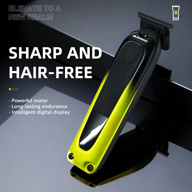 MARSKE MS-5083 Digital Hair Clipper 5W 7000RPM 1800mAh USB Rechargeable LED Display Precision Blades Mens Beard Trimmer Home Salon Kit — view 2