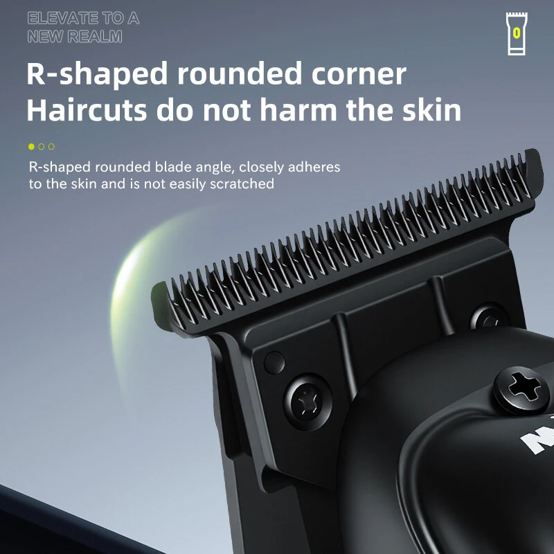 MARSKE MS-5083 Digital Hair Clipper 5W 7000RPM 1800mAh USB Rechargeable LED Display Precision Blades Mens Beard Trimmer Home Salon Kit — view 3