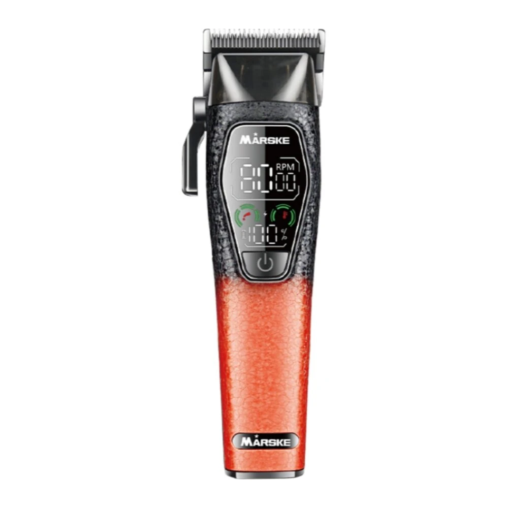 MARSKE MS-5090 Electric Hair Clipper 8000RPM High Speed Blades Adjustable 4000mAh Long Battery 36dB Low Noise Professional Trimmer Grooming Kit with LED Display for Home Salon Use — view 6