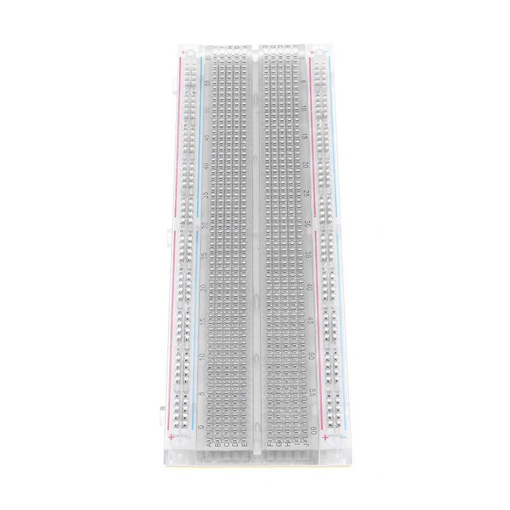MB-102 MB102 Transparent Breadboard 830 Point Solderless PCB Bread Board Test Develop DIY — view 2