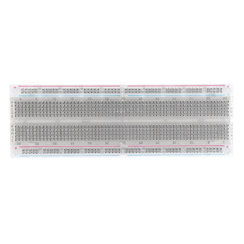 MB-102 MB102 Transparent Breadboard 830 Point Solderless PCB Bread Board Test Develop DIY — view 3