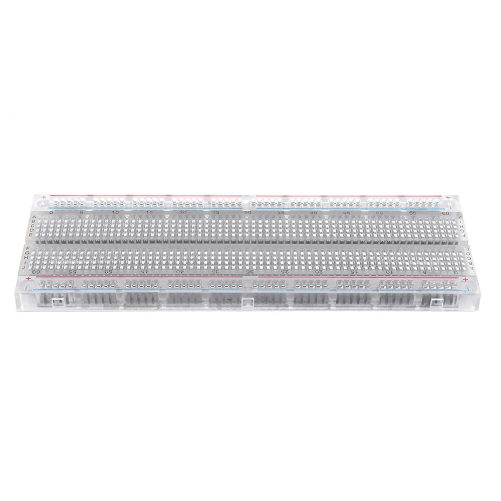 MB-102 MB102 Transparent Breadboard 830 Point Solderless PCB Bread Board Test Develop DIY — view 8