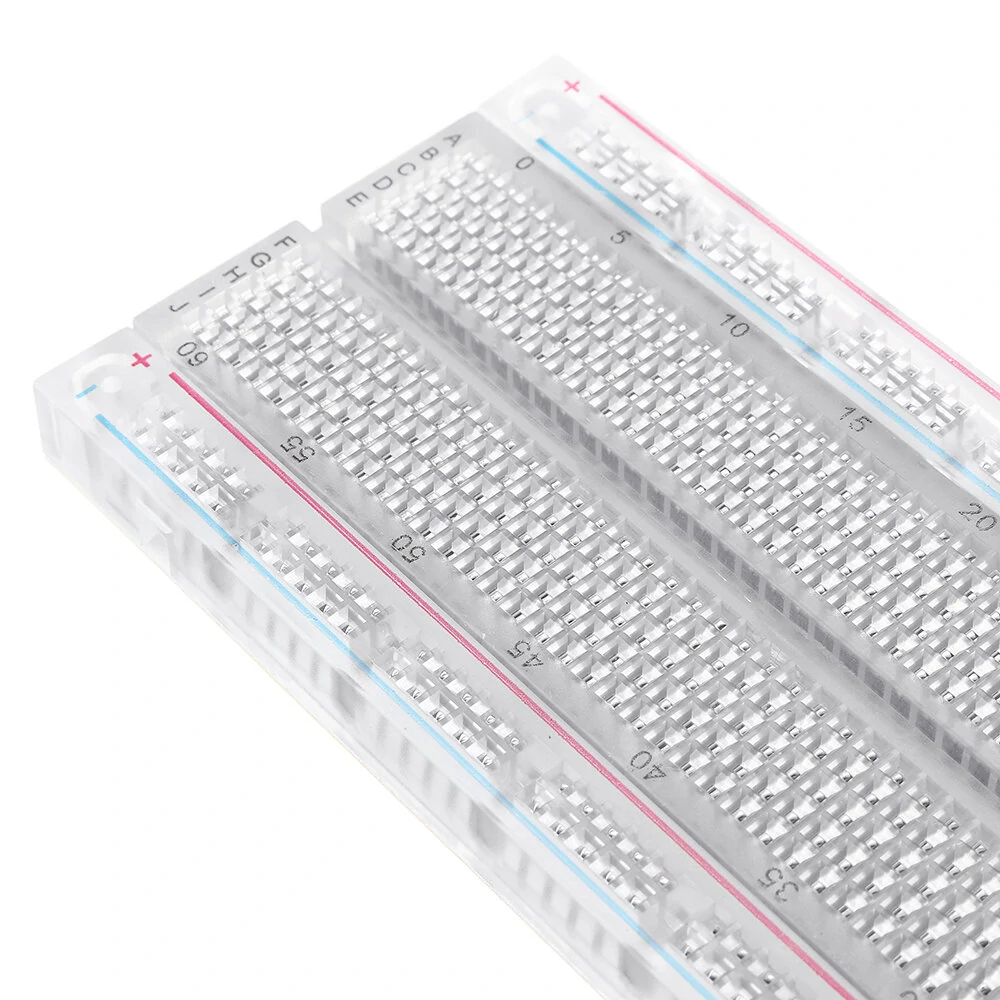 MB-102 MB102 Transparent Breadboard 830 Point Solderless PCB Bread Board Test Develop DIY — view 9