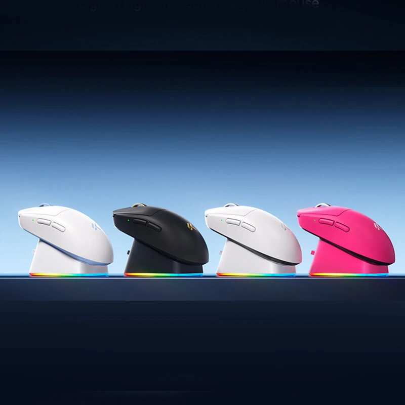 MCHOSE A7V3 Ultra+ Wireless Gaming Mouse Tri-mode PAW3955 Ti Sensor 8K Polling Rate 59g Ultra Lightweight 50000 DPI Ergonomic Gamer Mice — view 4