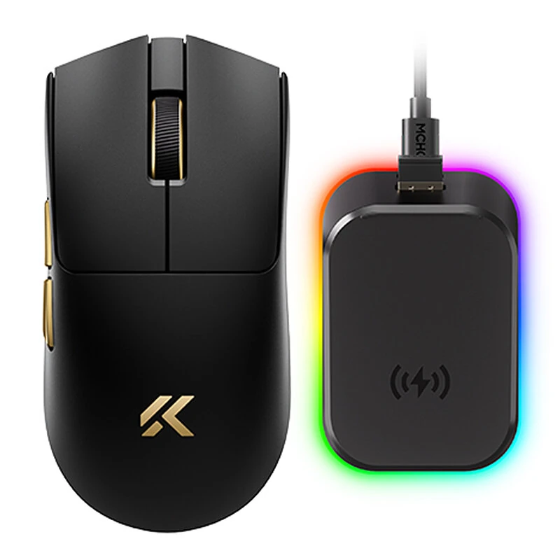 MCHOSE K7 V2 Ultra+ Tri-mode Gaming Mouse PAW3955 TI Sensor 50000DPI Dual 8K Return Rate 2.4G/Wired/bluetooth 59g Lightweight E-sport Gamer Mice Mouse — image 1