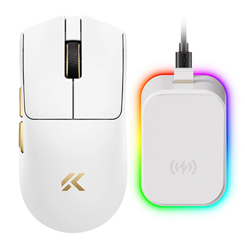 MCHOSE K7 V2 Ultra+ Tri-mode Gaming Mouse PAW3955 TI Sensor 50000DPI Dual 8K Return Rate 2.4G/Wired/bluetooth 59g Lightweight E-sport Gamer Mice Mouse — view 6