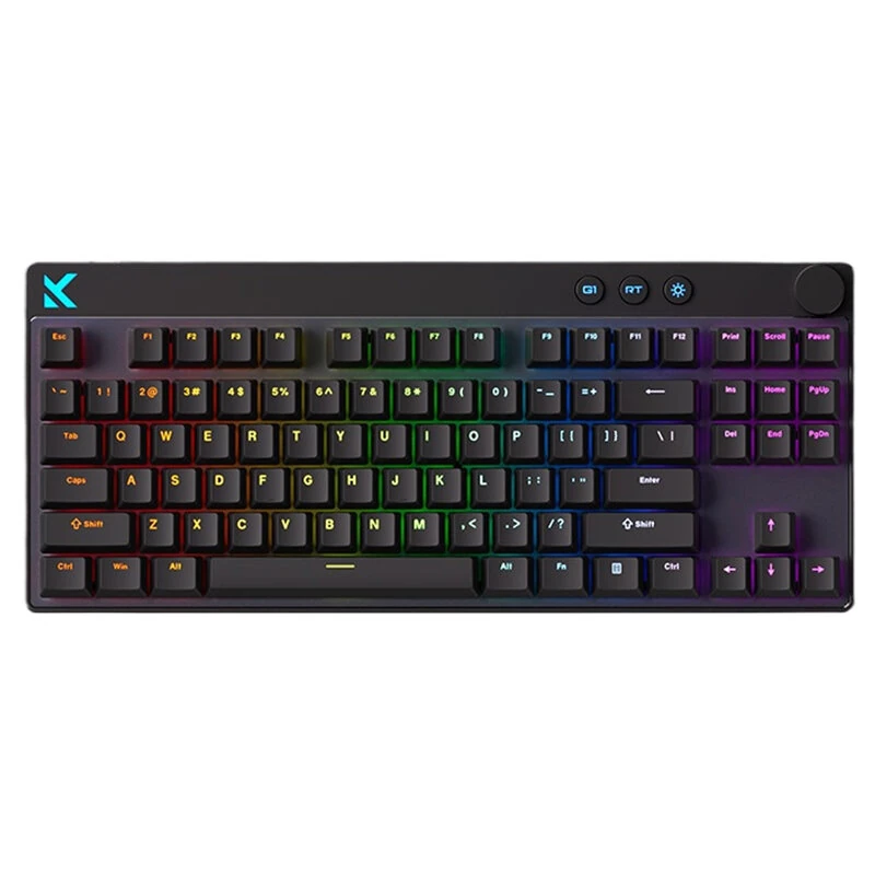MCHOSE Mix87 Hall Effect Magnetic Switch Mechanical Keyboard with Volume Knob ARGB Light Apollo Switch Customization Wired Esports Gaming Keyboard — MCHOSE