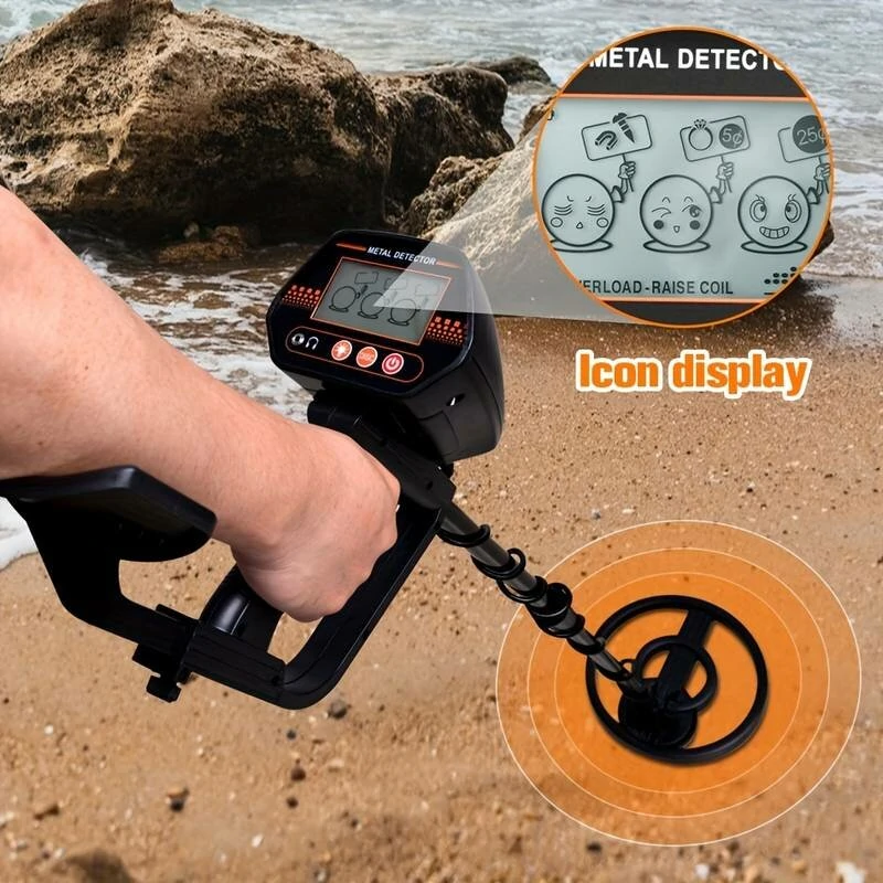 MD-4070 Beach Treasure Finder Handheld Underground Metal Detector High Sensitivity Metal Detector Mainly Used For Children And Adults For 5 Inch Deep Coin Size Objects And 3 Feet Deep Larger Objects — view 3