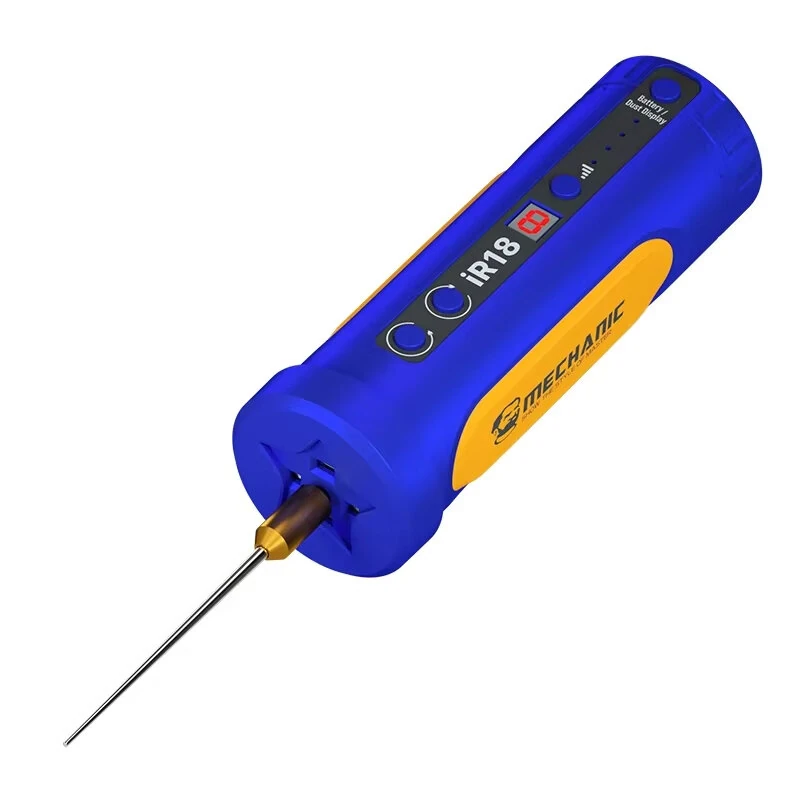 Mechanic IR18 Electric Glue Remover 2000mAh Battery 8 Adjustable Speeds LED Green Dust Lamp Portable Repair Tool for Mobile Phone and Computer Glue and Dust Removal — Mechanic