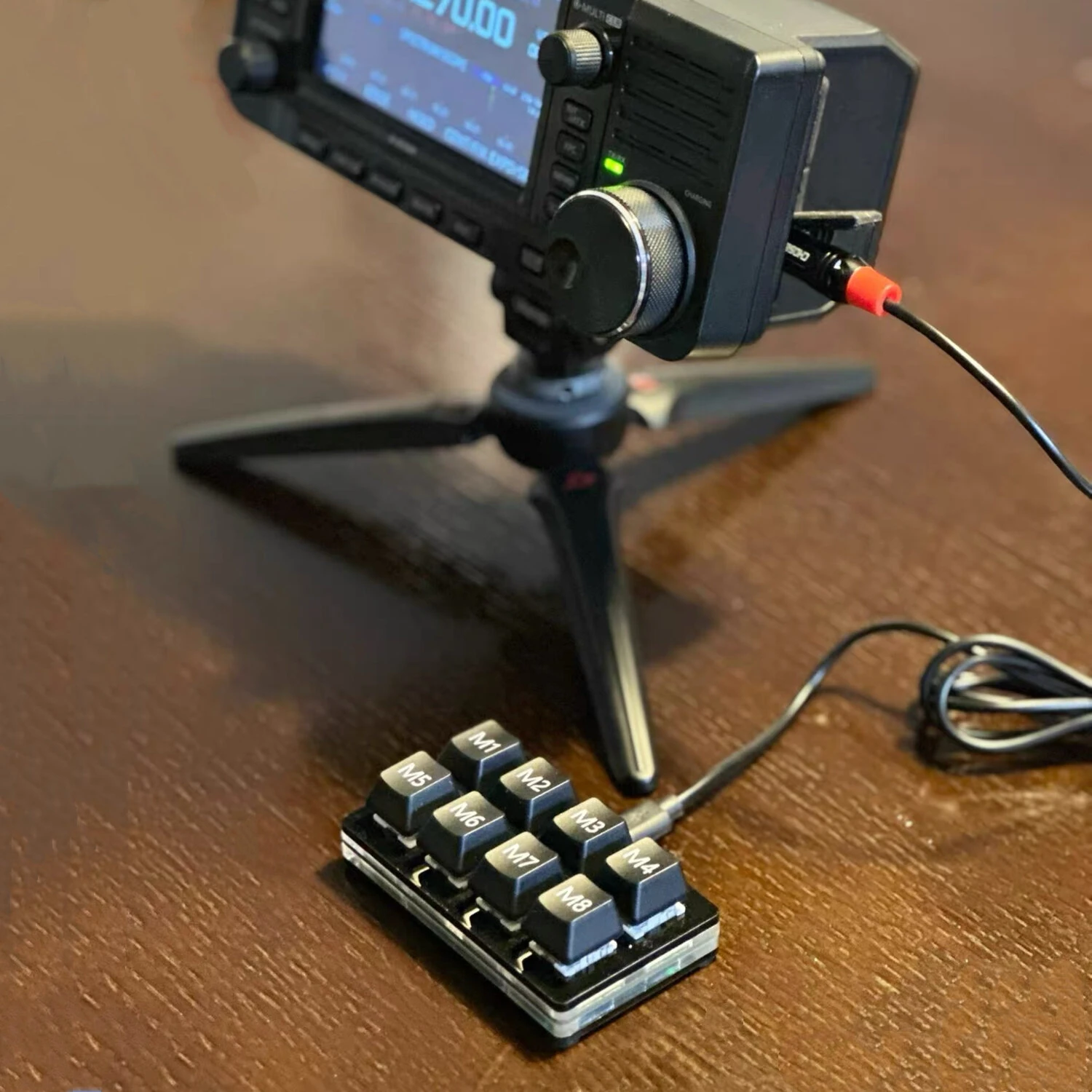 Mechanical Keyboard for ICOM IC 705 IC 7610 Shortwave Radio SSB CW RTTY Controller Replaceable Switches Keycaps Portable — view 7