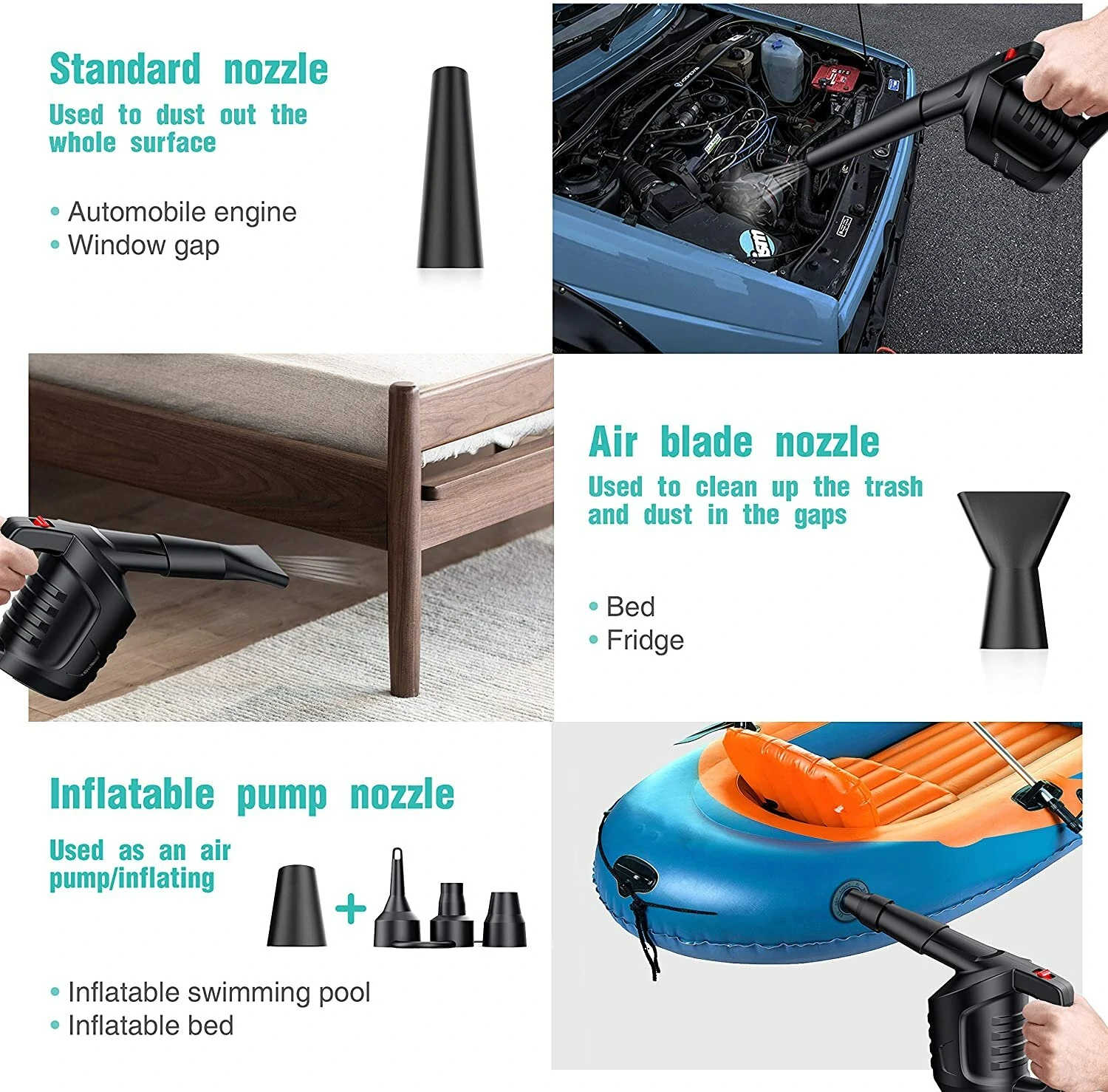 MECO ELEVERDE Compressed Air Duster Blower Computer Laptop Cleaner Keyboard Cleaning Dust — view 9