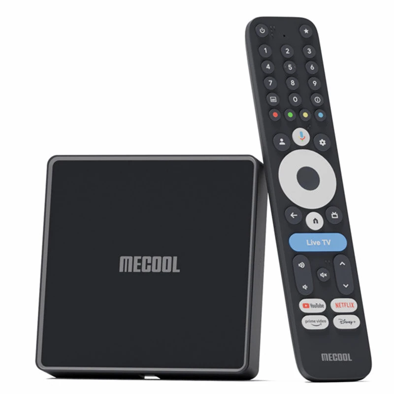 MECOOL MEon1 4K GTV S905X5M Android 14 TV Box 2GB 32GB WiFi6 Bluetooth 5.2 4K HDR Dolby Atmos Google Assistant Streaming Media Player