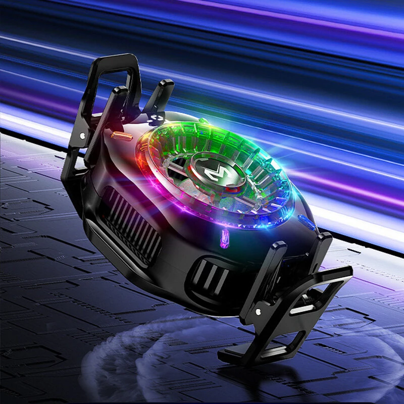 MEMO CX10 Magnetic Phone Cooler Semiconductor Cooling AI Temp Control RGB Lights Digital Display Gaming Radiator — view 6