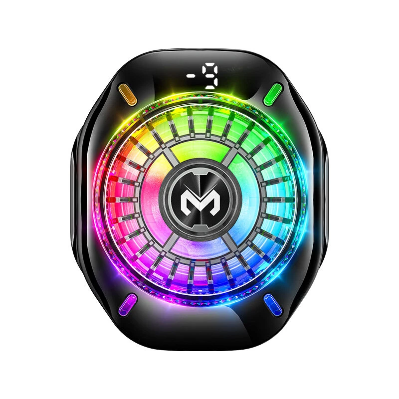 MEMO CX10 Magnetic Phone Cooler Semiconductor Cooling AI Temp Control RGB Lights Digital Display Gaming Radiator — view 7