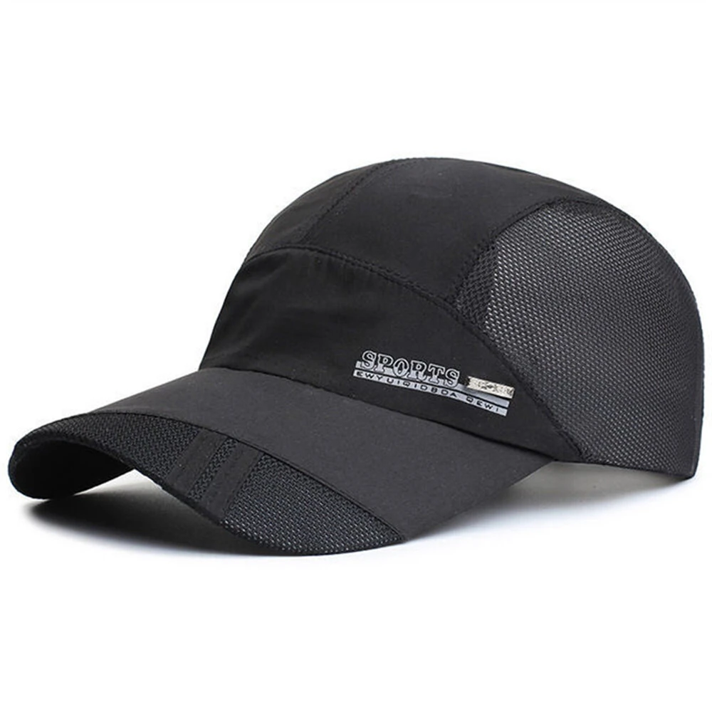 Men Lightweight Quick Dry Breathable Baseball Cap Cool Mesh Outdoor Sports Sun Protection Duckbill Cap for Summer Running Fishing Riding Travel — view 2