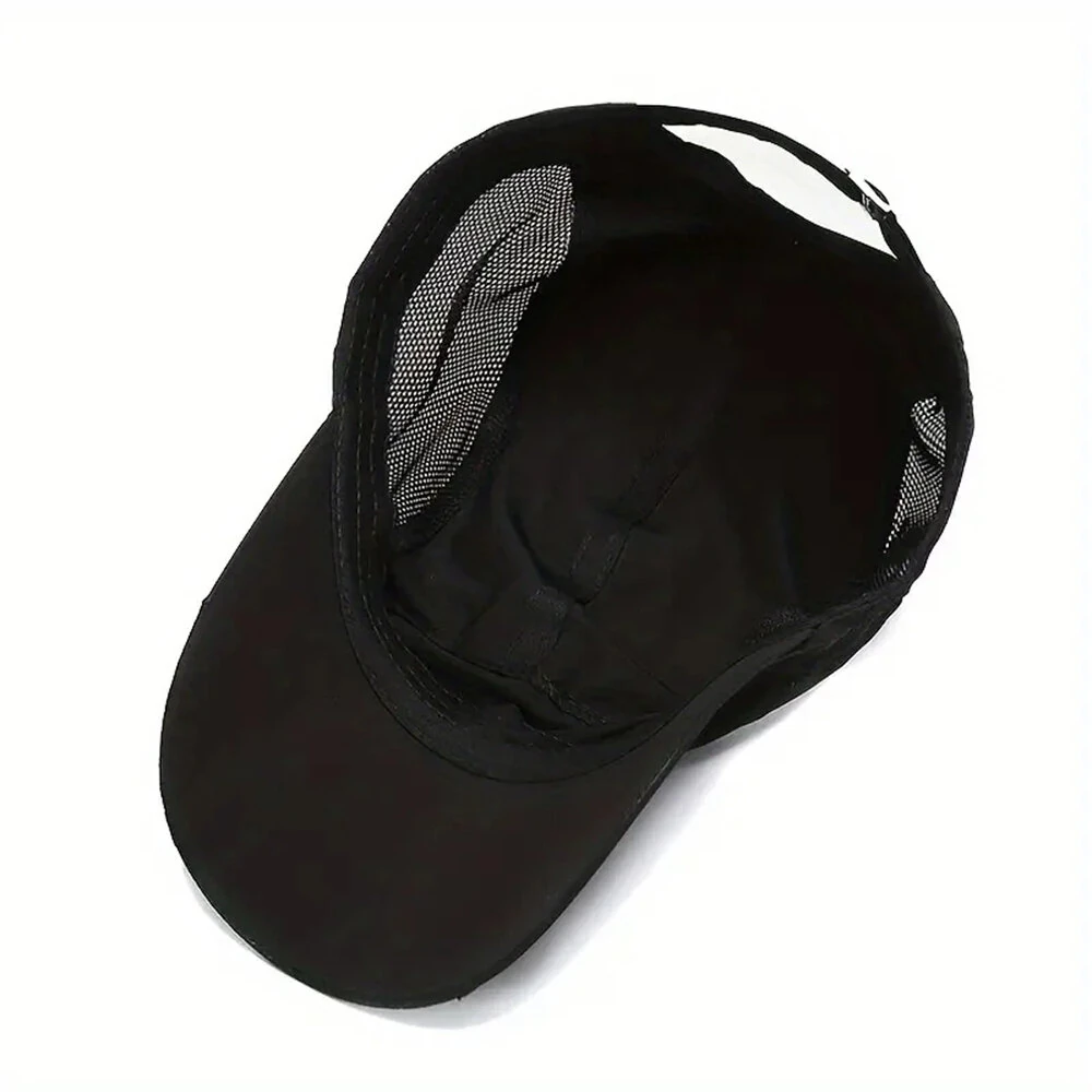 Men Lightweight Quick Dry Breathable Baseball Cap Cool Mesh Outdoor Sports Sun Protection Duckbill Cap for Summer Running Fishing Riding Travel — view 3