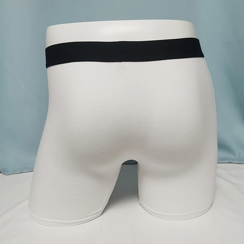 Men's 3-Pack Cotton Boxer Briefs with Comfortable Flex Waistband Breathable Solid Color Panties Boxershorts Comfy Open Front Crotch Underwear Male Sports Underpants Shorts — view 5