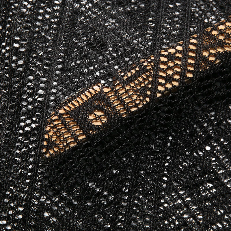 Men's Hollow Lace Loose Shirts — view 6