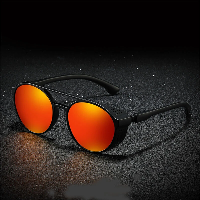 Men's Polarized Sunglasses Fashion Round Driving Sun Glasses for Unisex Classic Male Eyewear Travel Hiking Fishing Sunglasses — view 4