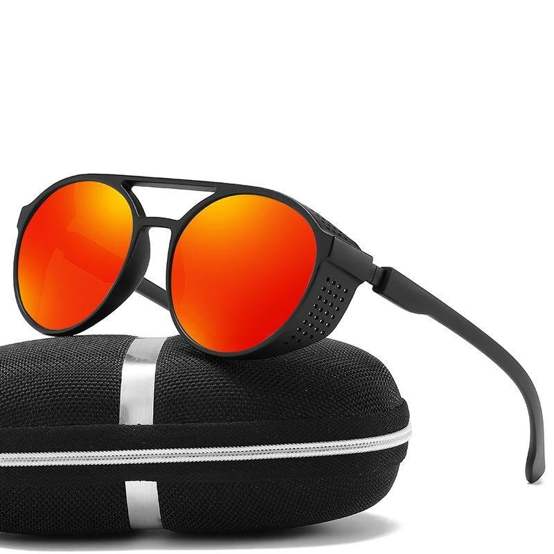 Men's Polarized Sunglasses Fashion Round Driving Sun Glasses for Unisex Classic Male Eyewear Travel Hiking Fishing Sunglasses — view 5