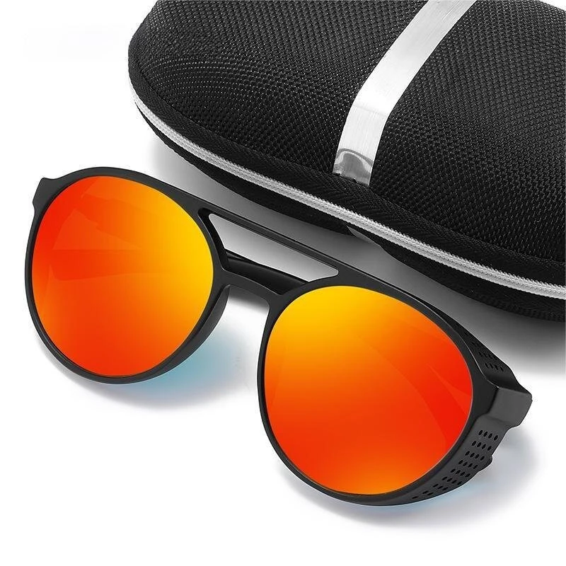 Men's Polarized Sunglasses Fashion Round Driving Sun Glasses for Unisex Classic Male Eyewear Travel Hiking Fishing Sunglasses — view 6