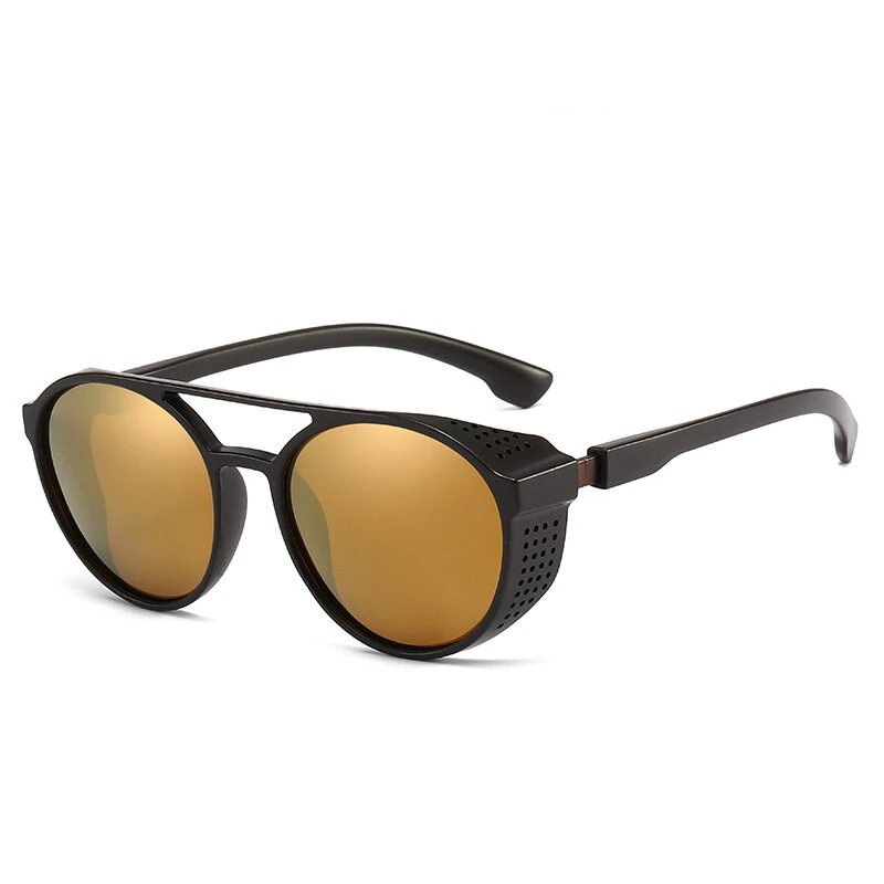 Men's Polarized Sunglasses Fashion Round Driving Sun Glasses for Unisex Classic Male Eyewear Travel Hiking Fishing Sunglasses — view 9
