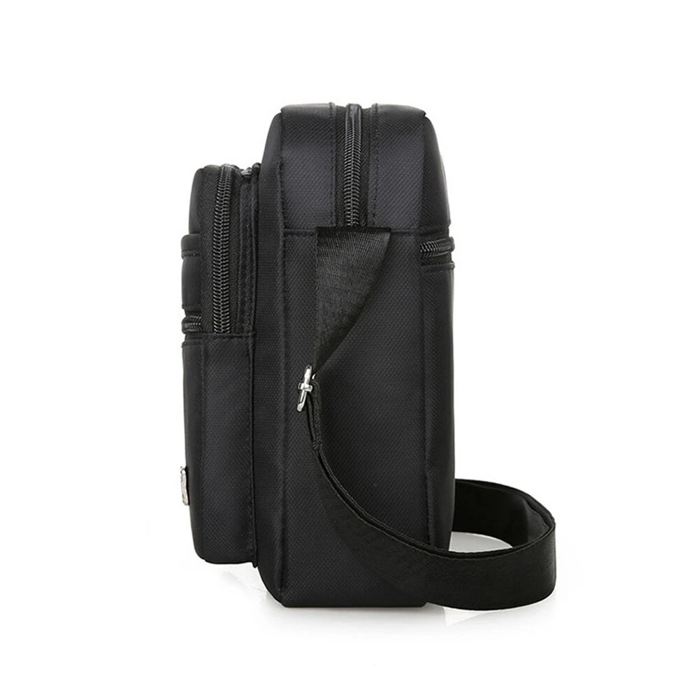 Men's Portable Business Casual Crossbody Bag Multi-compartment Lightweight Waterproof Nylon Shoulder Bag for Travel Daily Use — view 10