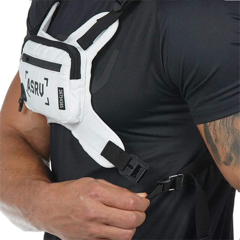 Men's Tactical Chest Bag Outdoor Gym Vest Reflective Safety Waterproof Cycling Pack Multi-function Male Phone Case Casual Sports Bag — view 5